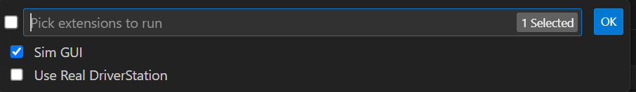 Picking Sim GUI simulation extension